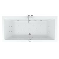 Riho Easypool 3.1 Lusso whirlpoolbad rechts 190x90cm hydro 6+4+2 aero 11 colour speaker touch bediening inclusief poten en afvoer wit B037004005 Riho Easypool 3.1 Lusso whirlpoolbad rechts 190x90cm hydro 6+4+2 aero 11 colour speaker touch bediening inclusief poten en afvoer wit B037004005