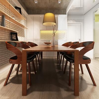 Eetkamerstoelen 6 st kunstleer bruin