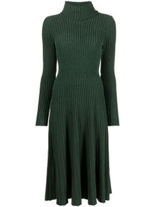 Antonino Valenti robe mi-longue en maille nervurée - Vert