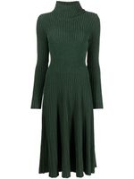 Antonino Valenti robe mi-longue en maille nervurée - Vert