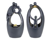 Lumineo Fontein polyresin familie h35cm