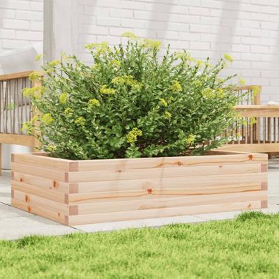VidaXL Plantenbak 90x60x23 cm massief grenenhout