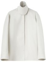 Jil Sander veste en coton à col montant - Blanc