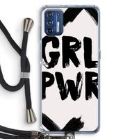 Girl Power #2: Motorola Moto G9 Plus Transparant Hoesje met koord