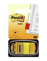 Post-it index standaard, ft 24,4 x 43,2 mm, houder met 50 tabs, geel - thumbnail