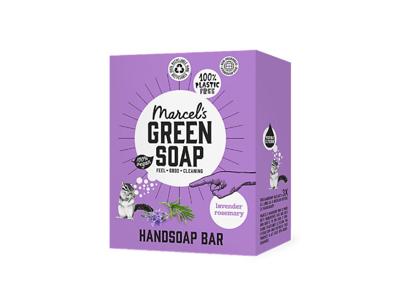 Marcel&apos;s Green Soap Handzeep blok- lavendel & rozemarijn - 90gr