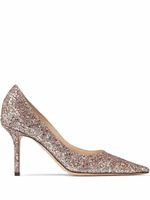 Jimmy Choo escarpins pailletés à bout pointu - Rose