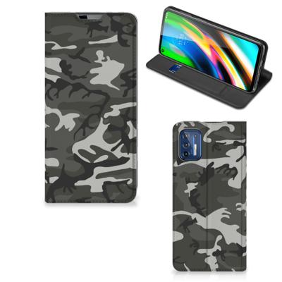 Motorola Moto G9 Plus | Hoesje met Magneet | Army Light