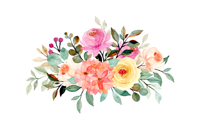 Vinyl tapijt Getekende bloemen met verf Vinyl tapijt Getekende bloemen met verf