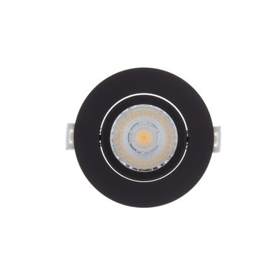 Inbouw LED-spot 4 Stuks Sanimex Njoy IP44 Dimbaar 6W 430 Lumen Zwart Sanimex