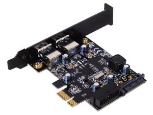 Silverstone EC04-E interfacekaart/-adapter Intern USB 3.2 Gen 1 (3.1 Gen 1)