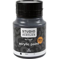 Creall Studio Acrylverf, dekkend, black (99), 500 ml/ 1 fles
