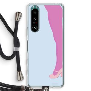 Pink panty: Sony Xperia 5 III Transparant Hoesje met koord