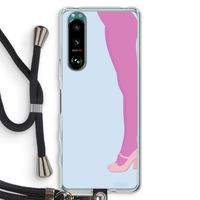Pink panty: Sony Xperia 5 III Transparant Hoesje met koord