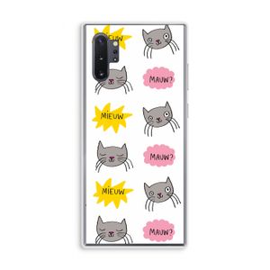 Meow: Samsung Galaxy Note 10 Plus Transparant Hoesje