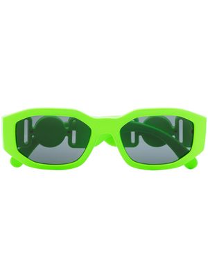 Versace Eyewear lunettes de soleil Medusa Biggie à monture rectangulaire - Vert