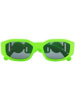 Versace Eyewear lunettes de soleil Medusa Biggie à monture rectangulaire - Vert - thumbnail