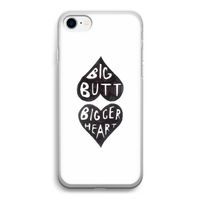 Big butt bigger heart: iPhone SE 2020 Transparant Hoesje