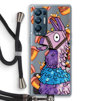 Loot Burger: Oppo Find X3 Neo Transparant Hoesje met koord