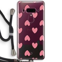 Ondersteboven verliefd: HTC U12+ Transparant Hoesje met koord