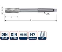 Rotec Machineruimer mc h7 22mm spir.