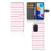 Xiaomi Redmi Note 11/11S Telefoon Hoesje Waves Roze - thumbnail