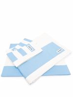 Sunnei draps bicolores en coton - Bleu