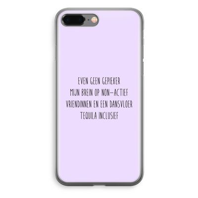 Tequila: iPhone 8 Plus Transparant Hoesje