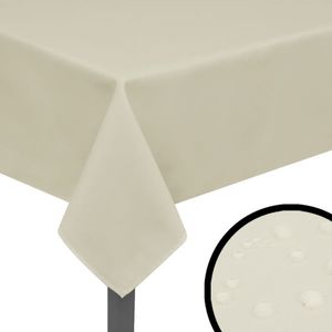 VidaXL Tafelkleden 5 stuks créme 170x130 cm