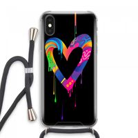 Melts My Heart: iPhone XS Max Transparant Hoesje met koord