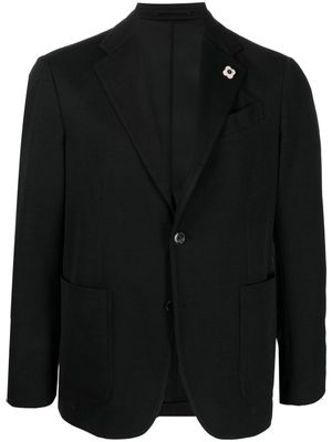 Lardini blazer à simple boutonnage - Noir