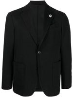 Lardini blazer à simple boutonnage - Noir - thumbnail