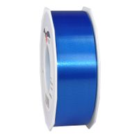 1x XL hobby/decoratie blauwe kunststof sierlinten 4 cm/40 mm x 91 meter