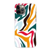 Colored Zebra: Volledig geprint iPhone 12 Pro Max Hoesje