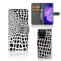OPPO Find X5 | Telefoonhoesje | Met pasjeshouder | Slangenprint