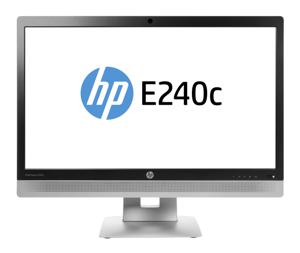 HP EliteDisplay E240c computer monitor 60,5 cm (23.8") 1920 x 1080 Pixels Full HD LED Zwart, Zilver
