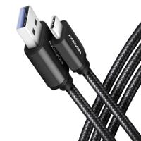 AXAGON USB-kabel USB 3.2 Gen1 USB-C stekker, USB-A stekker 1.00 m Zwart Vergulde steekcontacten BUCM3-AM10AB