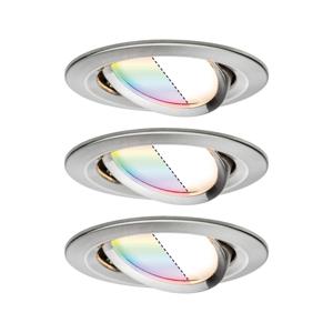 Paulmann 92965 LED-inbouwlamp Set van 3 stuks LED 15.6 W IJzer (geborsteld)