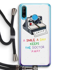 Smile: Huawei P30 Lite Transparant Hoesje met koord