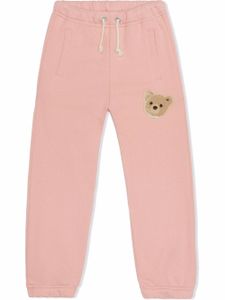 Palm Angels Kids pantalon de jogging à motif ourson - Rose