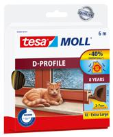 Tochtstrip Tesa Moll 05393 D profiel 9mmx6m bruin - thumbnail