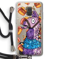 Loot Burger: Samsung Galaxy A8 (2018) Transparant Hoesje met koord