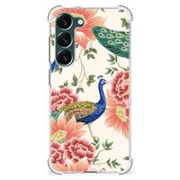 Case Anti-shock voor Samsung Galaxy S23 Plus Pink Peacock