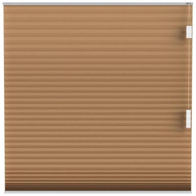 Leen Bakker - Fenstr Plisségordijn Montreal Dubbel 25mm Lichtdoorlatend - Tabak (30952) - Polyester - Bruin - 120x10x10 Cm