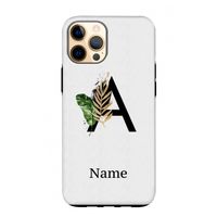 Charcoal Flora: iPhone 12 Pro Max Tough Case