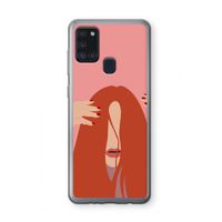 Woke up like this: Samsung Galaxy A21s Transparant Hoesje