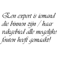 Een expert is iemand - Muursticker