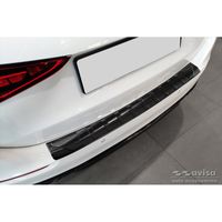 Zwart RVS Bumper beschermer passend voor Mercedes C-Klasse W206 Kombi 2021- 'Ribs' AV245267 - thumbnail