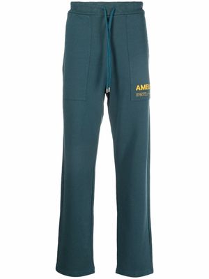 AMBUSH pantalon de jogging à logo imprimé - Vert