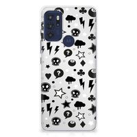 Silicone Back Case Motorola Moto G60s Silver Punk - thumbnail